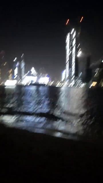 Ночные окрестности отеля Adagio Premium The Palm, Дубай #dubai смотреть онлайн