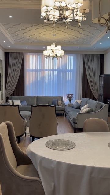 Реализованная гостиная-столовая🤩 в проекте загородного дома смотреть онлайн