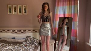 [4K] Mini Skirts Try-on | Tall Girl