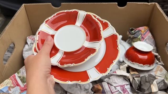 🔥Распаковка находок  БАРАХОЛКА Германия , винтаж , фарфор , антиквариат ! Про поиск клада!