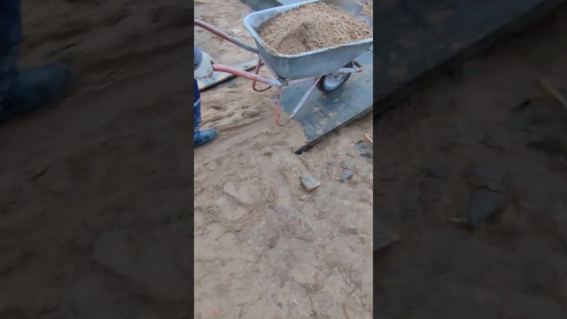 Обратная засыпка/ Стройка #construction #diy #строительство