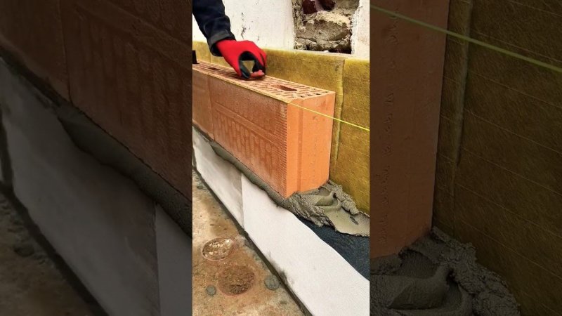 Кладка керамоблока/Строительство #construction #diy #строительство #стройка