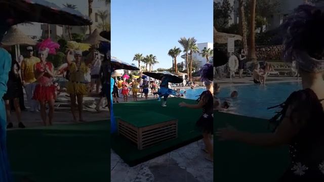 Tanoura show on pool at tropitel naama bay  танура шоу Шарм Эль Шейх и Тропитель Наама Бэй Отель