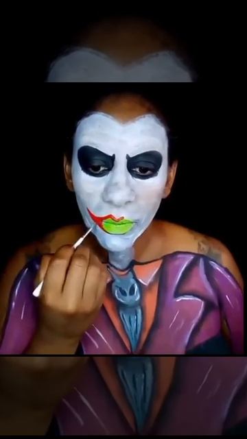 #coringa #minivideos #minitutoriais #makeupartistica #Maquiagem #Makeup #maquiagempelenegra #Bodyar