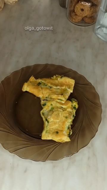 Ну очень вкусный завтрак ☕ #рецепты #завтрак #яичныйблин