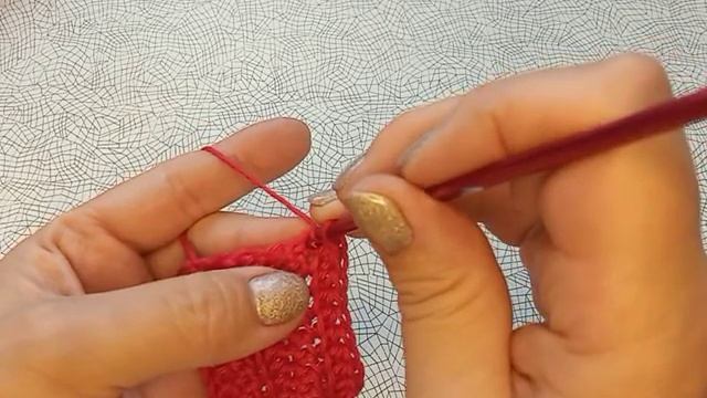 Английская резинка крючком. Прибавление ПСС1Н