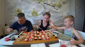 МУКБАНГ СЕМЕЙНЫЕ РОЛЛЫ | MUKBANG FAMILY ROLLS #mukbang #мукбанг