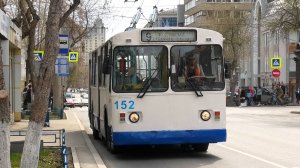 Троллейбус Екатеринбурга ЗиУ-682Г [Г00] борт. №152 маршрут №9 на остановке "Карла Маркса"