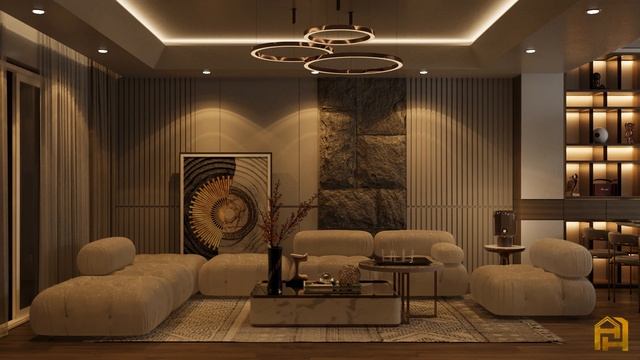Stunning Living Room | Get inspirational Ideas | Wall Decorating Ideas | 3ds max Corona Render смотреть онлайн