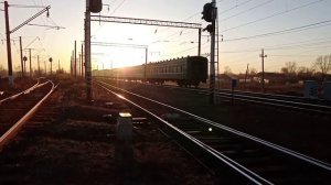 вл80с-1687(тчэ-14 Караганда) с поездом 327 Караганда Костанай