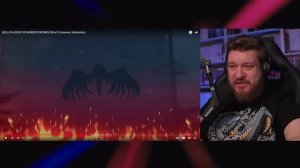 Реакция на HELLUVA BOSS VS MURDER DRONES (Short Crossover Animation)