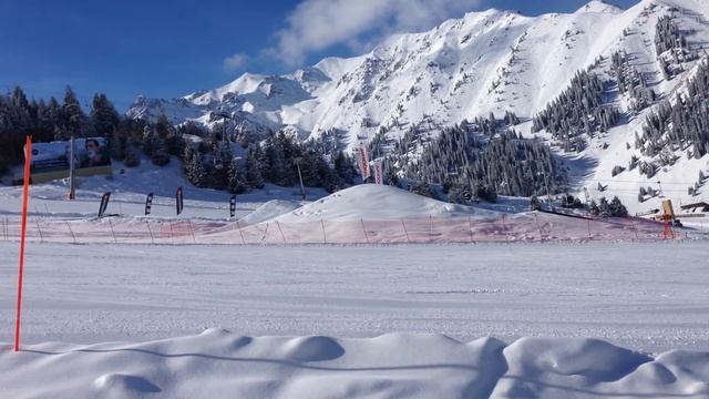 Shimbulak. Kazakhstan. The mountains. Winter. Горнолыжный курорт Чимбулак. Казахстан смотреть онлайн