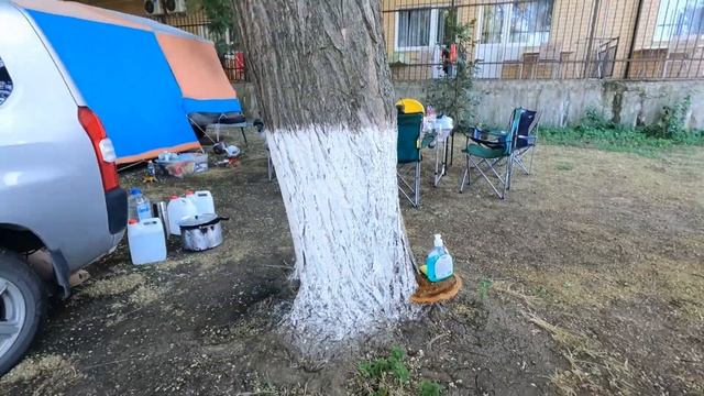 Ейск Азовское море отдыхаем в кемпинге #отдых смотреть онлайн