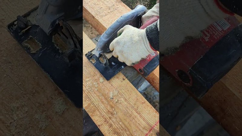 Обрезание балок/ Строительство #стройка #diy #construction