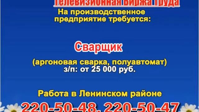 20 августа _13.15_Работа в Нижнем Новгороде_Телевизионная Биржа Труда смотреть онлайн