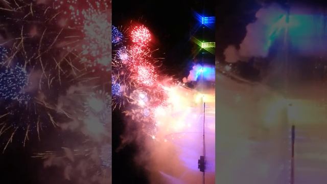 Лазерный шоу в Астане....2015 .07.05
