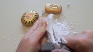 What color is it? Cutting dry soap / ASMR soap / Режу сухое мыло. АСМР мыло