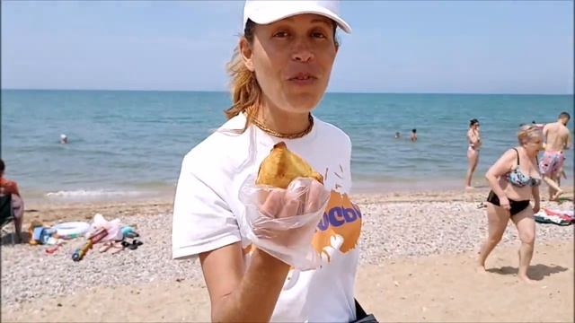 Севастополь пляж Орловка 7 июля жара