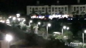 С балкона вечерней улицы в Хургада Эль Мамша 🌃 Много ярких огней