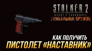 S.T.A.L.K.E.R. 2 - Как получить уникальный пистолет "Наставник"