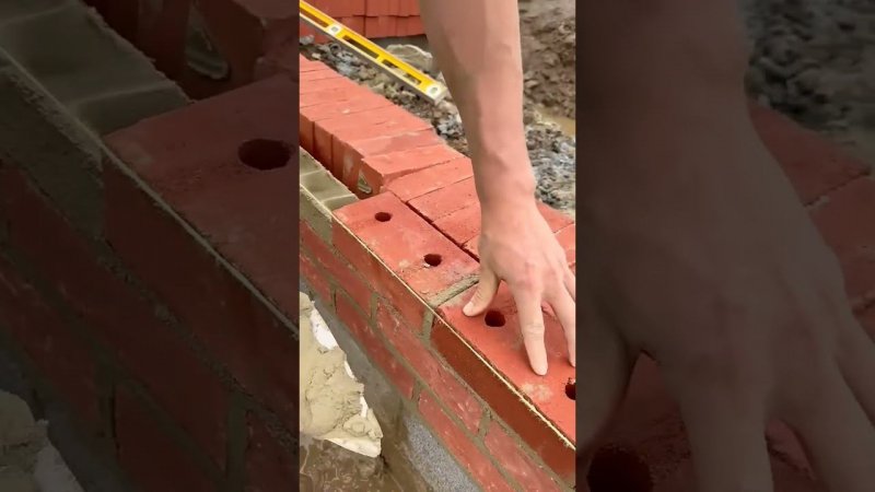 Кладка облицовки/ Строительство #construction #стройка #diy