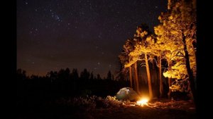 Звуки природы - Костер и сверчки