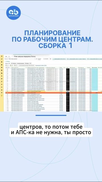 Планирование по рабочим центрам без APS. ч.1 #планированиеAPS