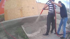 Обучение сопловщика на установке сухого торкретирования