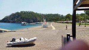 пляж отеля Club Akman Beach 25.05.2022.