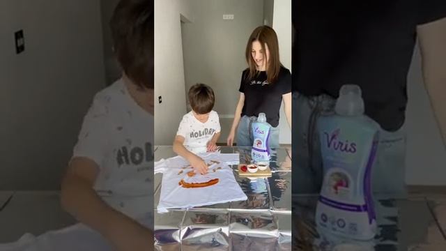 Тестирую гель для стирки Viris!Ставлю пятна от ягод,кетчупа,кофе, растительного масла!Стираю! смотреть онлайн