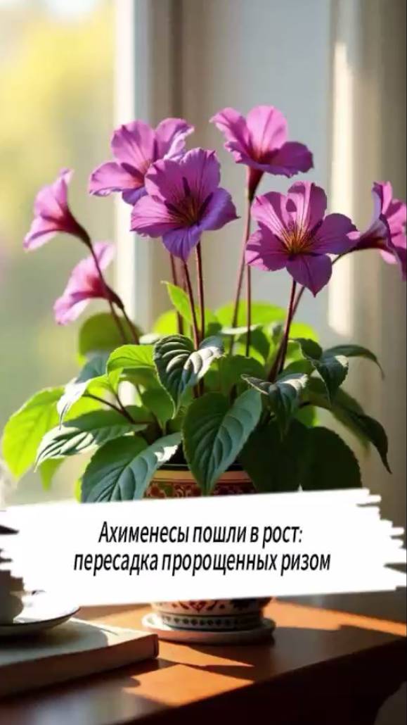 Пересадка пророщенных ахименесов - секреты пышного цветения #рассада #удобрение