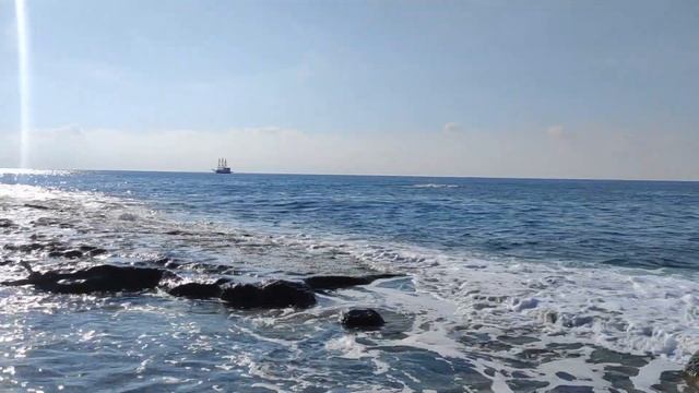 Alanya. Ulas beach (Ulaş Plajı). Türkiye. October 2022. Аланья. Пляж Улаш.Турция. Октябрь 2022. смотреть онлайн