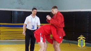 Троеборье, выполнения боевых приемов борьбы.