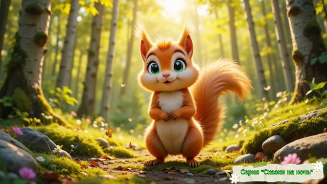 Сказка на ночь Как белочка Кнопка училась не торопиться Аудиосказки