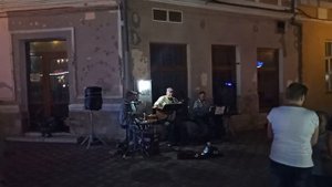 Уличные музыканты в Феодосии