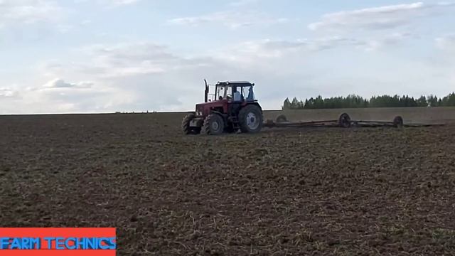 Дискование. Боронование. Посев. Трактора Кировец, Fendt, RSM, МТЗ-1221 смотреть онлайн