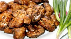 Жаренные шампиньоны на мангале