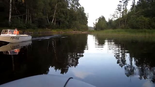 Вечерний заплыв через мелководную протоку . смотреть онлайн
