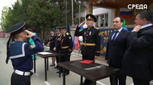 Кадеты Каспийска приняли присягу в год 80-летия Победы