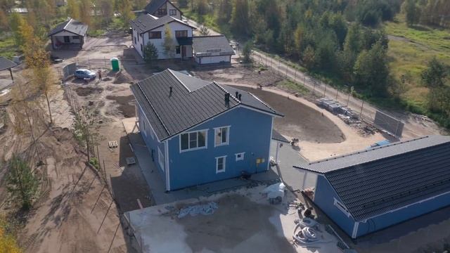 Готовый дом по проекту «ХоллХаус» с террасой смотреть онлайн