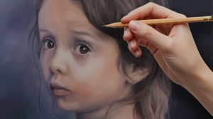 Реалистичная девочка пастелью: Расслабляющий процесс арт-рисования