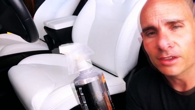 How to clean your white Tesla seats #tesla #denimStains смотреть онлайн
