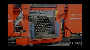 KMT 500 WOS M2 резка трубы шестиугольным пакетом