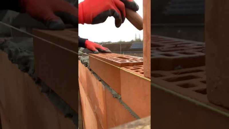 Кладка. Система паз-шип/ Строительство #construction #diy #стройка