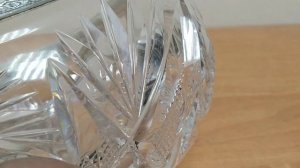 хрустальная ладья с серебром