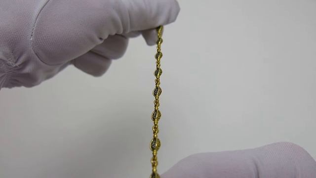 Позолоченный серебряный браслет 10356-ЗЧ смотреть онлайн