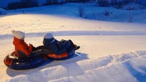 Катание на тюбингах. 07.01.2024г.