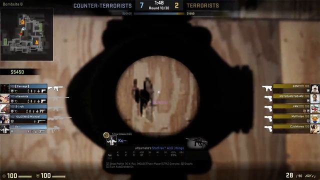 CSGO AUG Ace смотреть онлайн