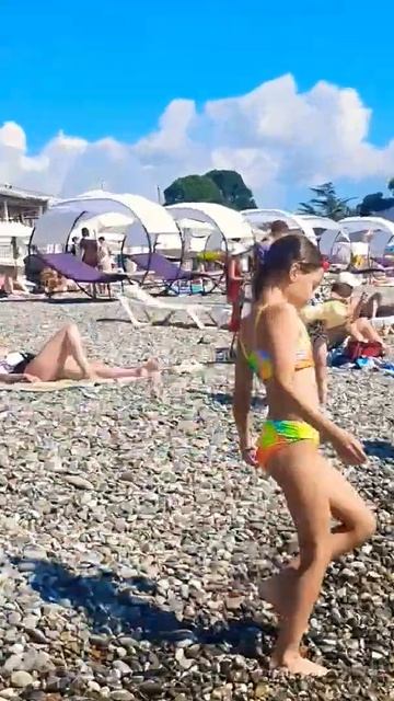 Прозрачная вода в море +28 и +31 воздух. СОЧИ КУДЕПСТА. 22 июля 2024.