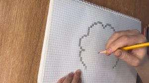 РИСУЕМ ПО КЛЕТОЧКАМ. КОНТУР ЛАПКИ 2